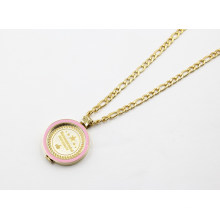 Popular Enamel Floating Locket Pendant Necklace